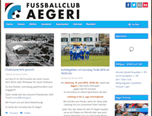 Tablet Screenshot of fcaegeri.ch
